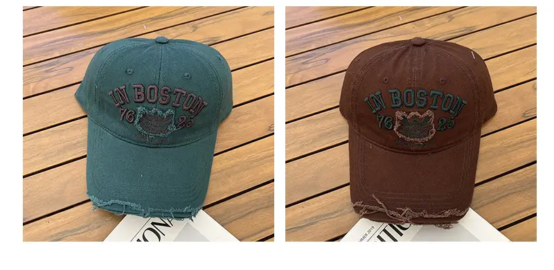 Women Red Boston Top Hat with Embroidery — feature 13