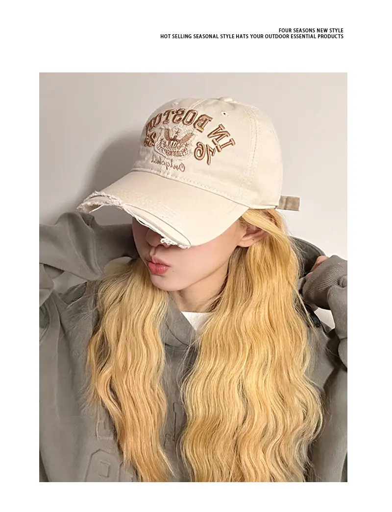 Women Red Boston Top Hat with Embroidery — feature 8