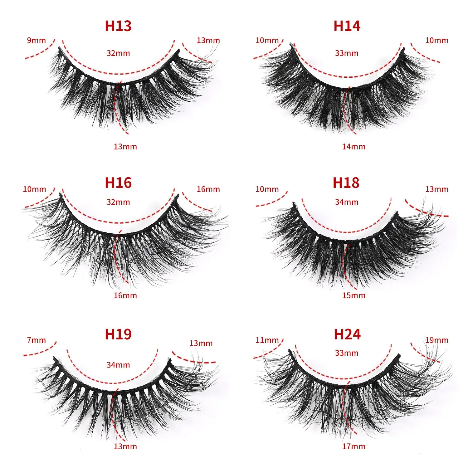 5D False Eyelashes Large Capacity Self-Adhesive Natural Hard Stem - Image 16