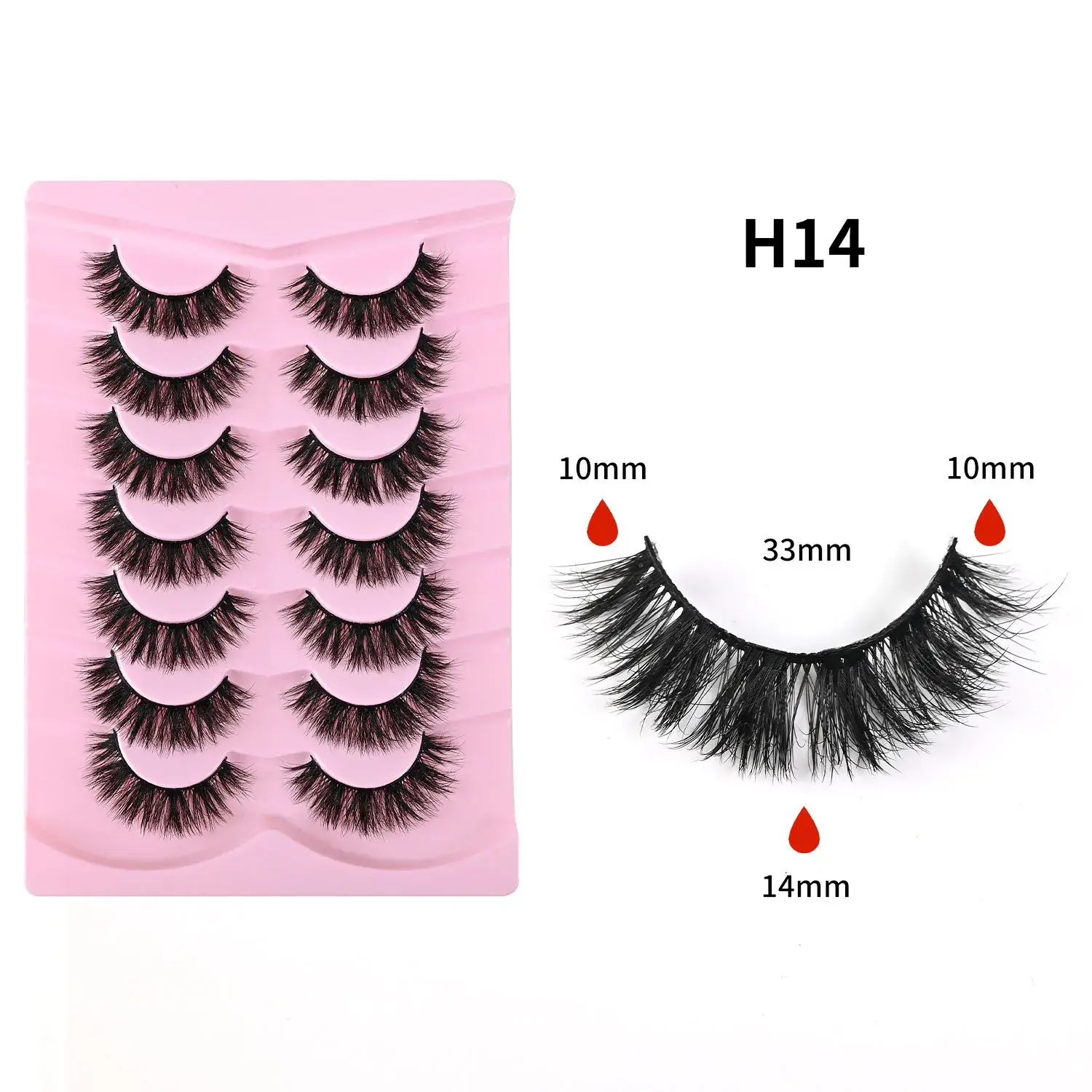 5D False Eyelashes Large Capacity Self-Adhesive Natural Hard Stem - Image 8