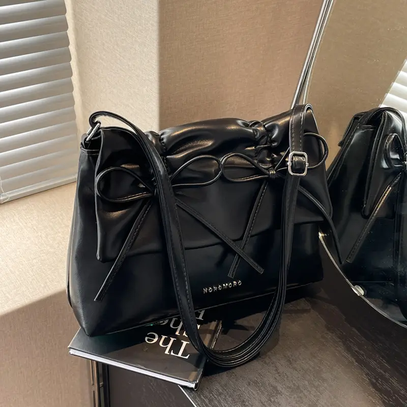 Silver Bow Crossbody Bag for Women 2024