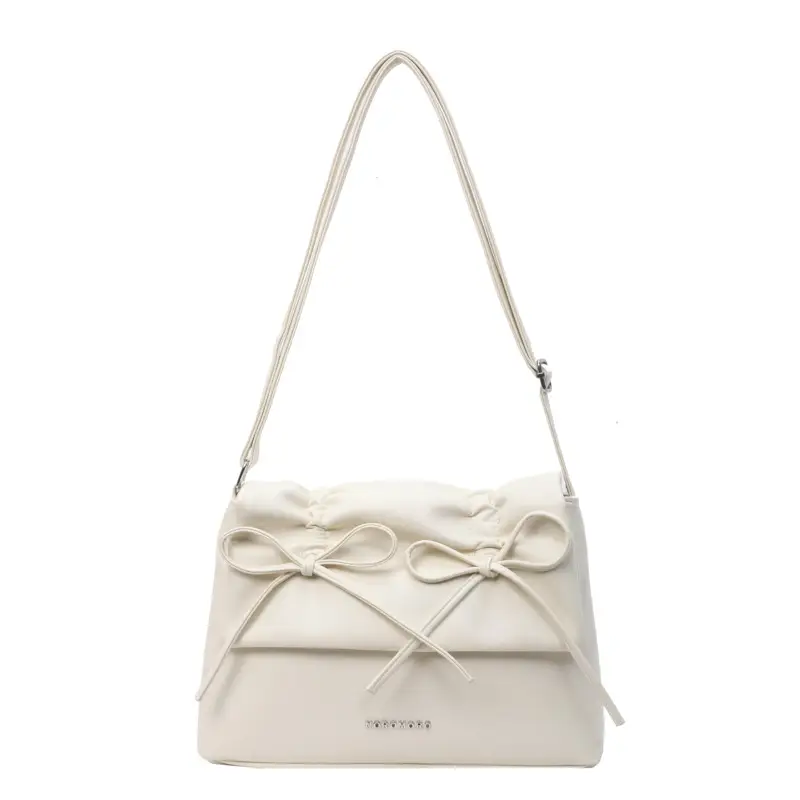 Silver Bow Crossbody Bag for Women 2024
