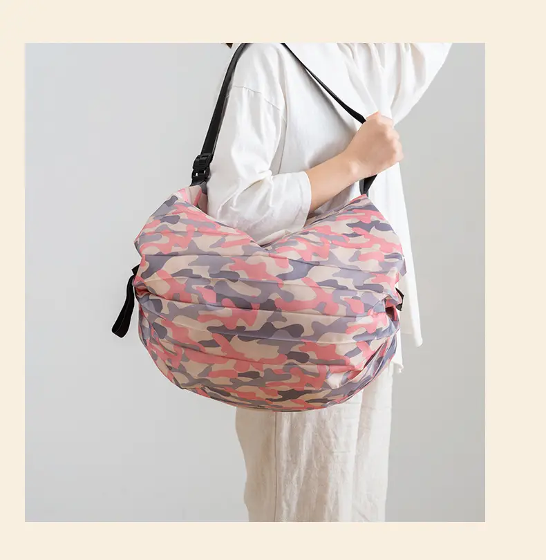 Foldable Waterproof Shopping Bag Large Capacity Camo Pattern — feature 25
