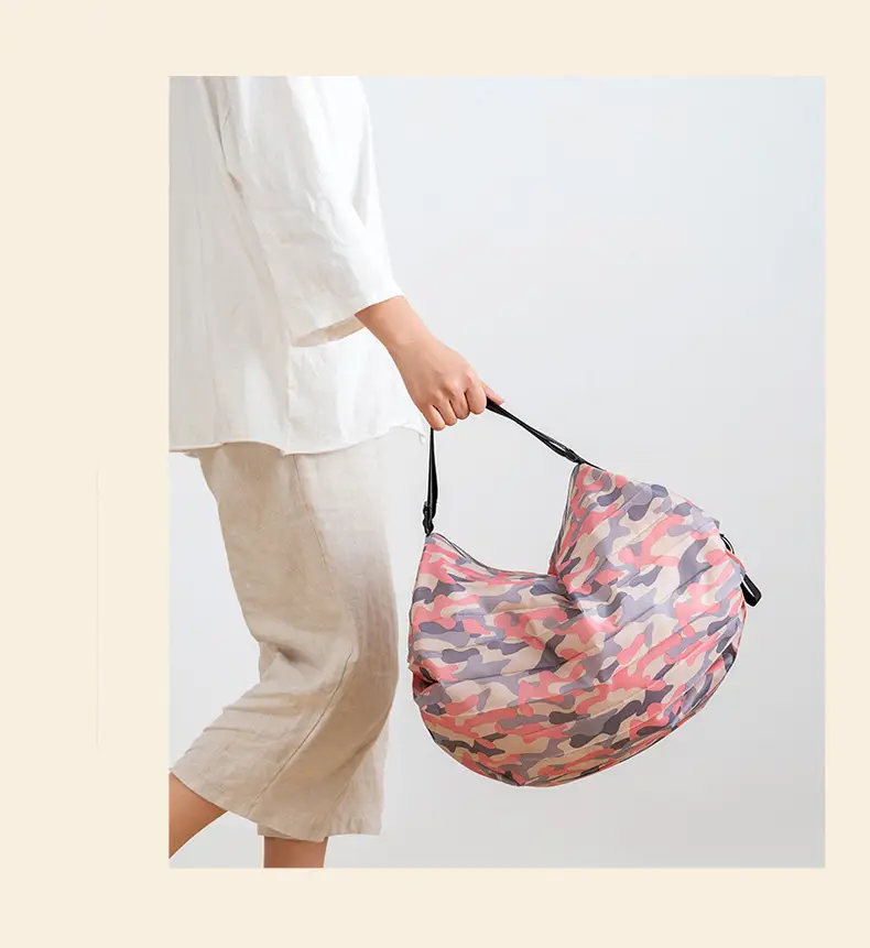 Foldable Waterproof Shopping Bag Large Capacity Camo Pattern — feature 26
