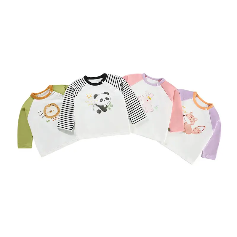 Girls Long Sleeve T-Shirt Panda Print Spring Base Layer - Image 8