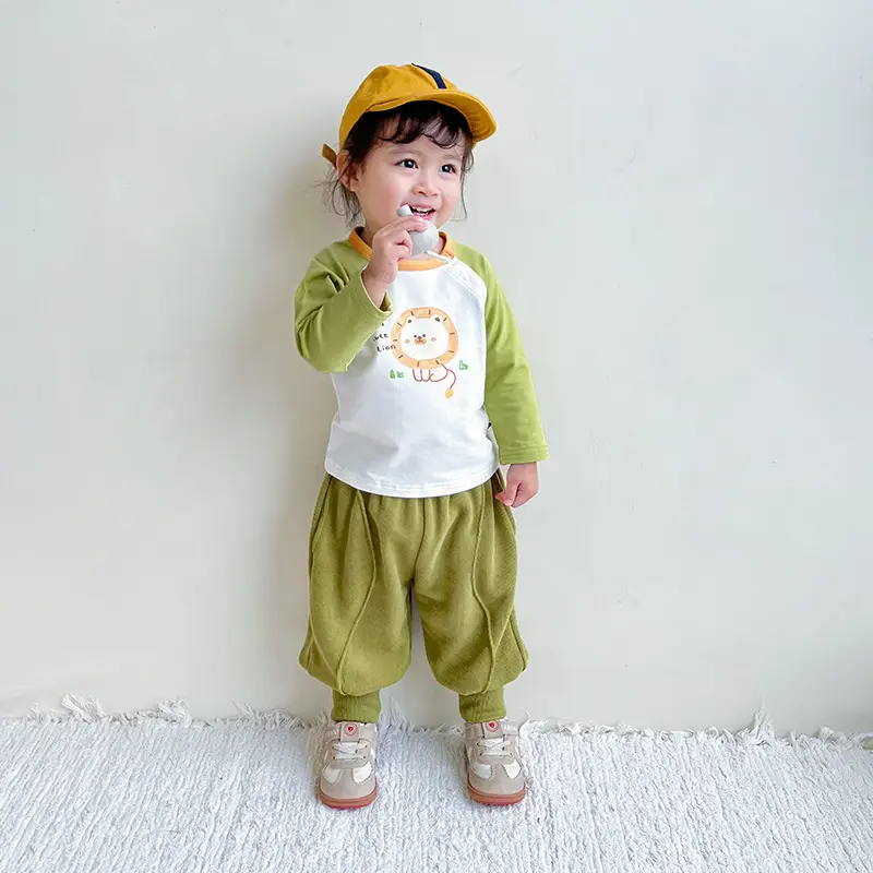 Girls Long Sleeve T-Shirt Panda Print Spring Base Layer — feature 12