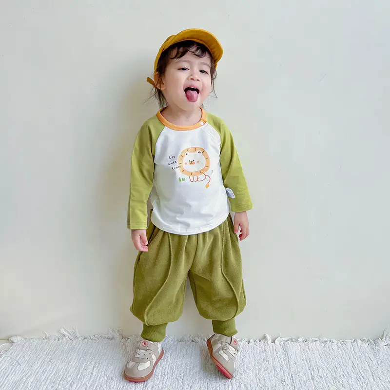 Girls Long Sleeve T-Shirt Panda Print Spring Base Layer — feature 14