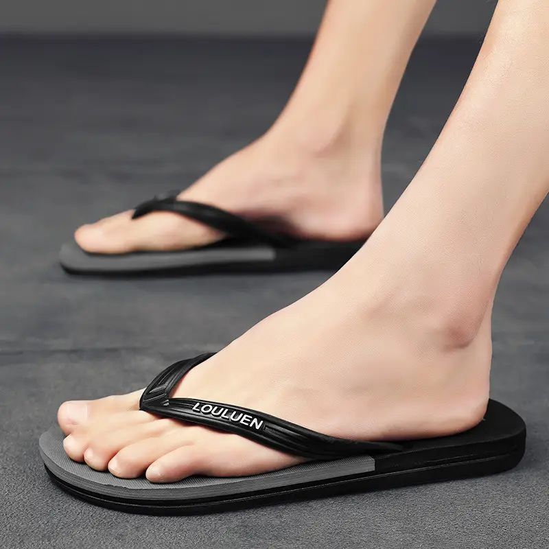 Flip flops men's non-slip summer outdoor wear 2023 New wear-resistant seaside beach shoes flip-flops men's fashion - Image 6