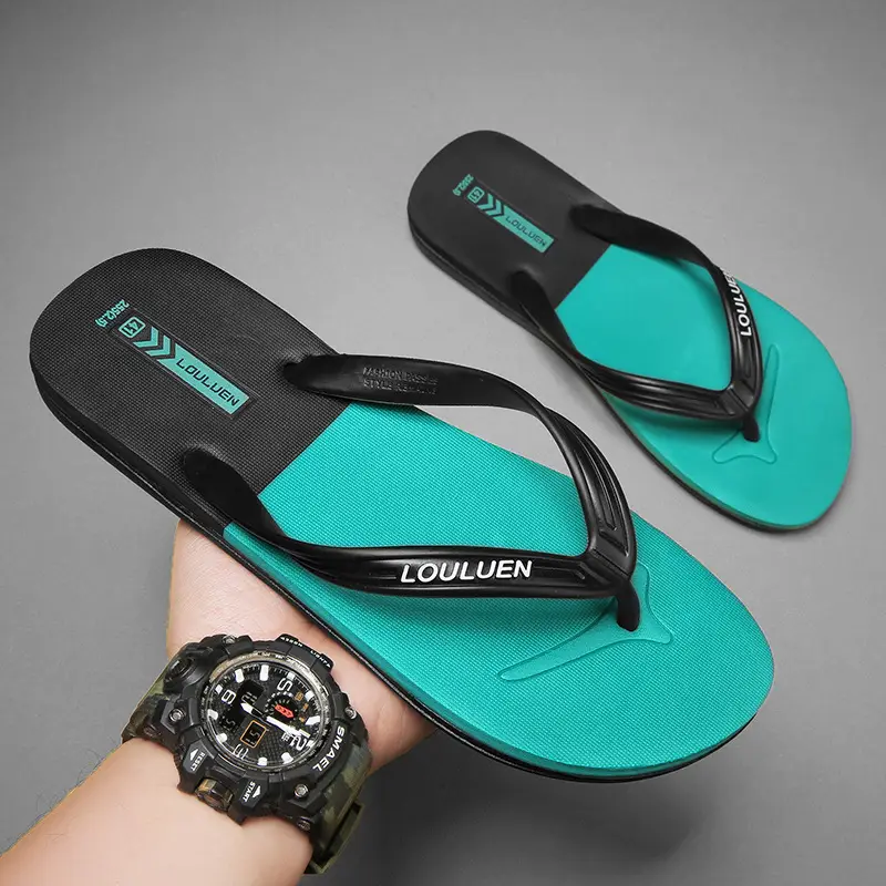Flip flops men's non-slip summer outdoor wear 2023 New wear-resistant seaside beach shoes flip-flops men's fashion - Image 4
