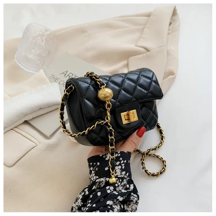 Yellow Quilted Chain Shoulder Bag for Women 2024 — feature 27