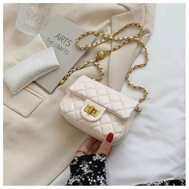 Yellow Quilted Chain Shoulder Bag for Women 2024 — feature 30