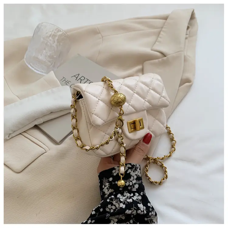 Yellow Quilted Chain Shoulder Bag for Women 2024 — feature 31