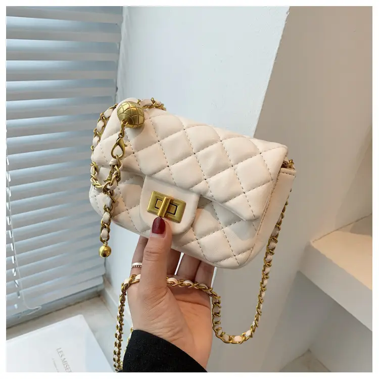 Yellow Quilted Chain Shoulder Bag for Women 2024 — feature 39