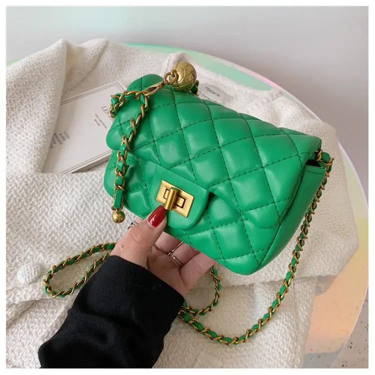 Yellow Quilted Chain Shoulder Bag for Women 2024 — feature 44