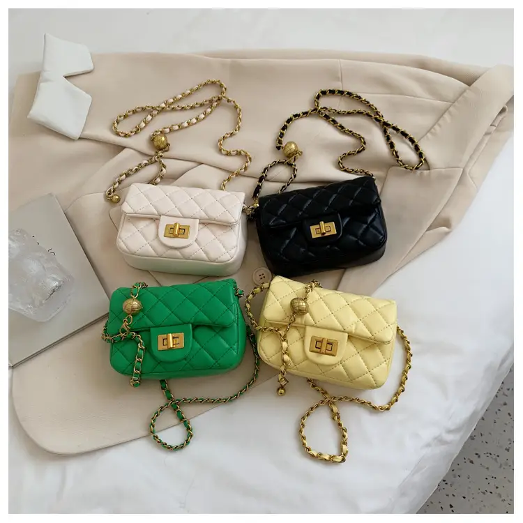 Yellow Quilted Chain Shoulder Bag for Women 2024 — feature 9