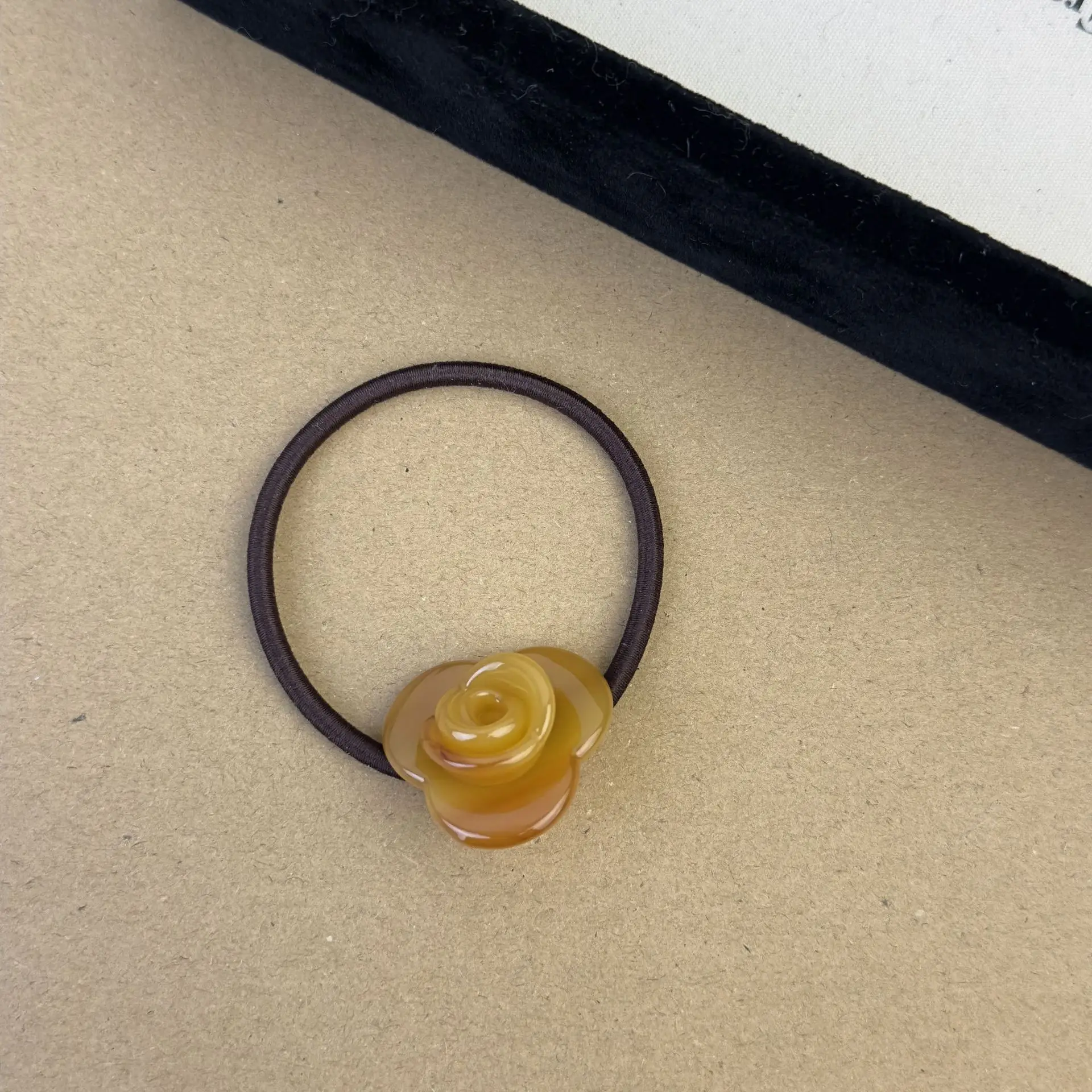 Acetate Rose Hair Bands 2024 New French Retro Flower Headband - Image 4