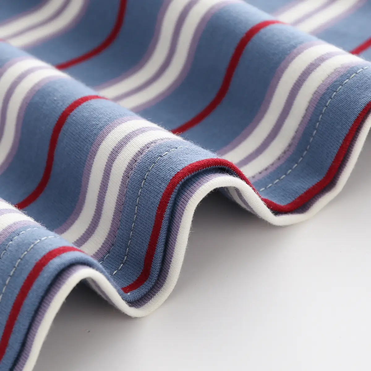 Children's Striped Polo T-Shirt Blue White Red Summer Boys - Image 3
