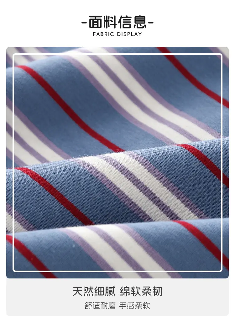 Children's Striped Polo T-Shirt Blue White Red Summer Boys — feature 6