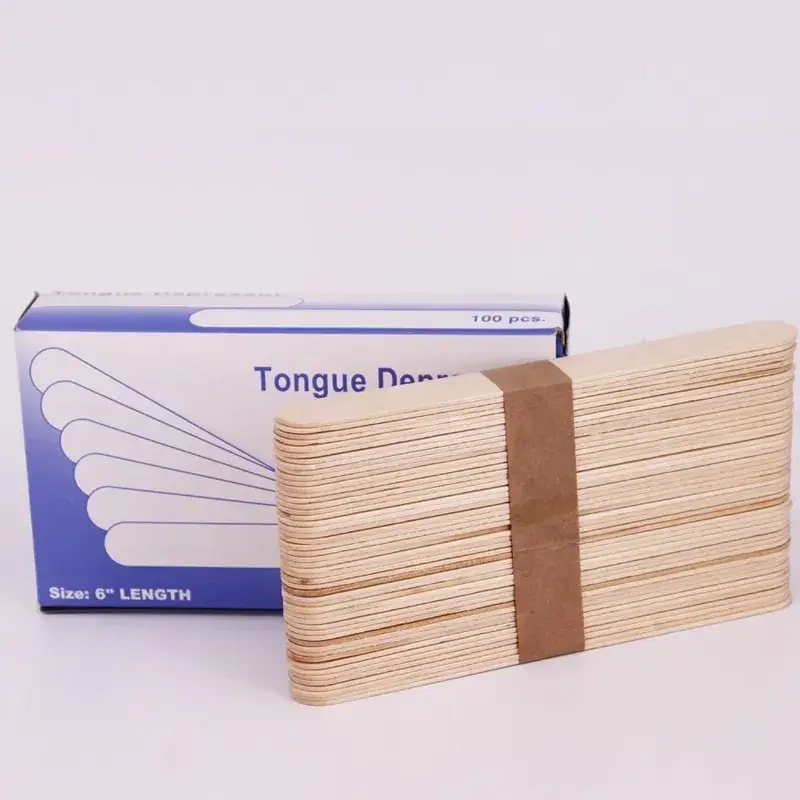 Wooden Tongue Depressors for Hair Removal 100 Pcs - Image 5
