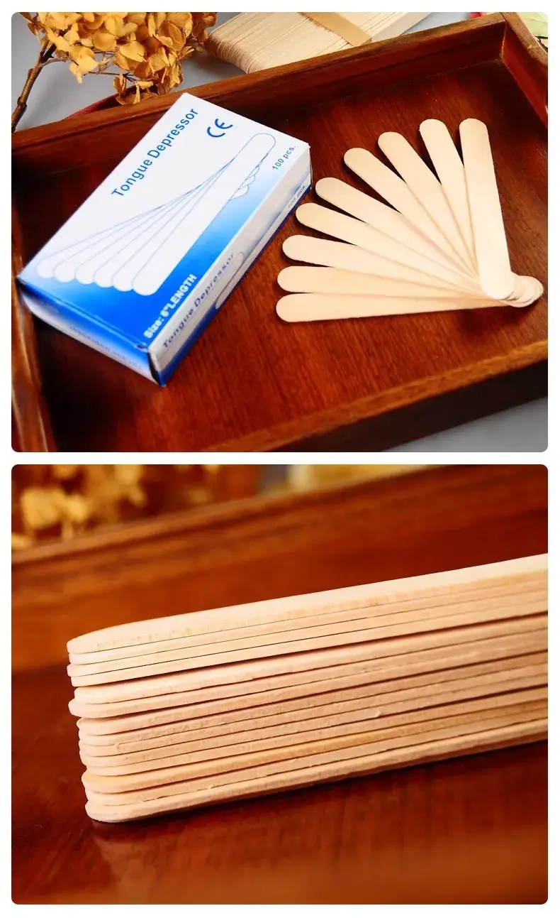 Wooden Tongue Depressors for Hair Removal 100 Pcs — feature 7