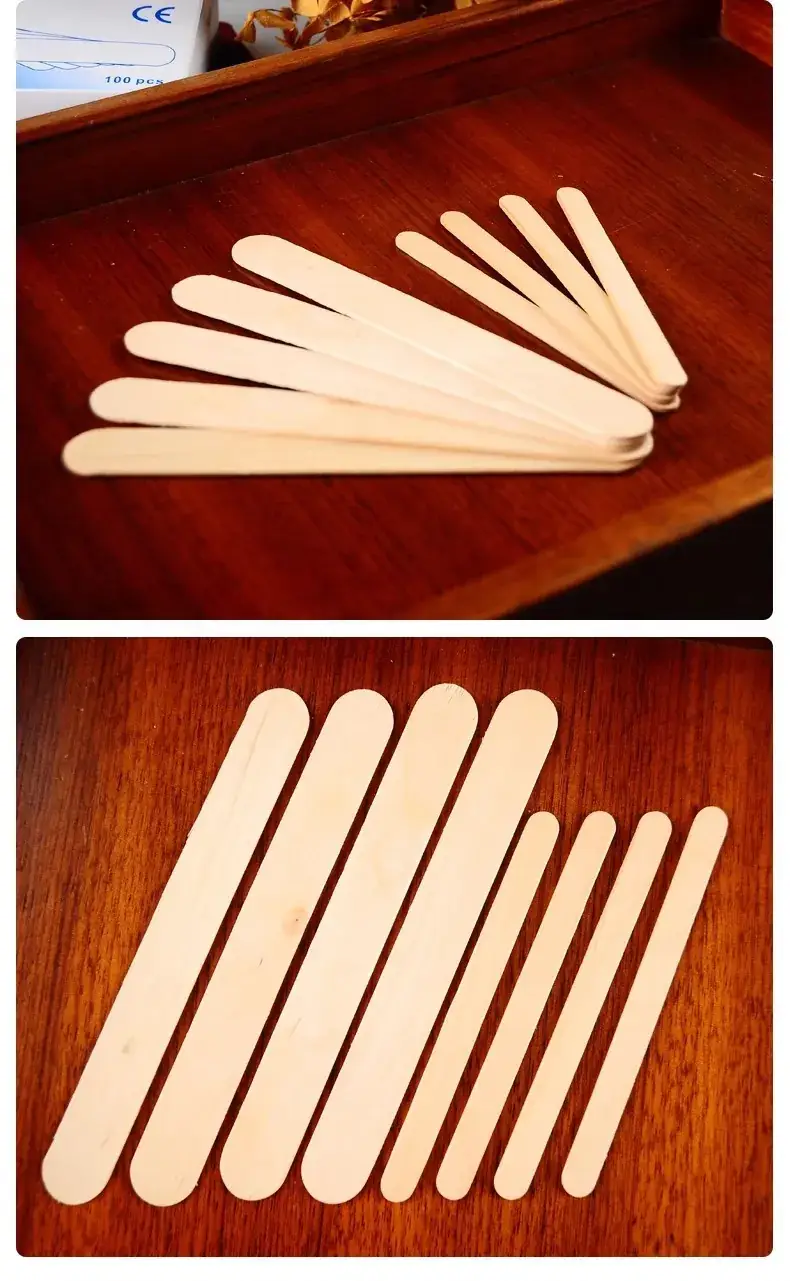 Wooden Tongue Depressors for Hair Removal 100 Pcs — feature 8