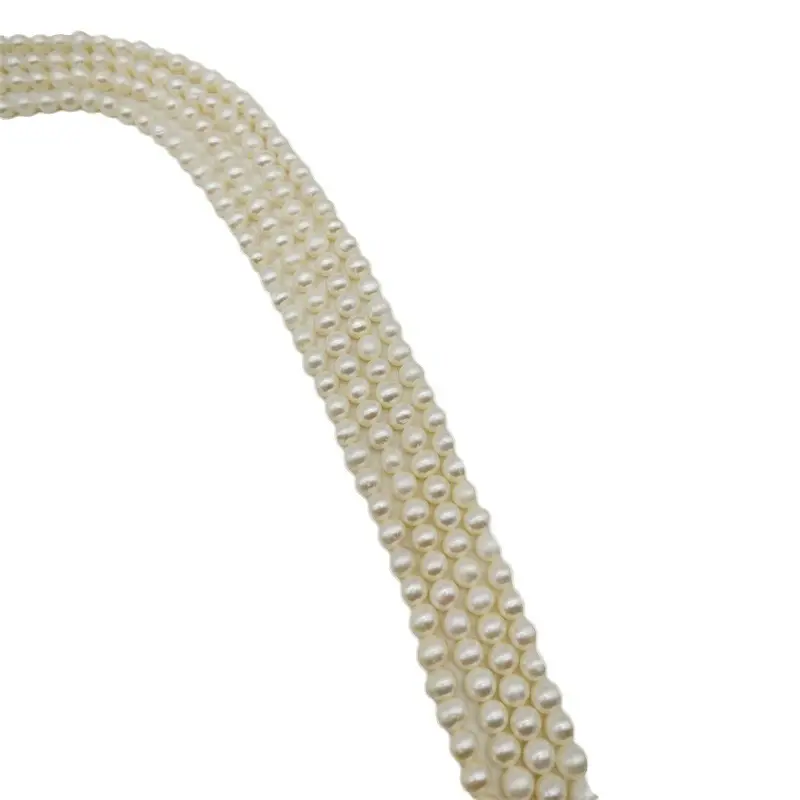 5-6mm Freshwater Cultured Pearl Necklace Beaded Punch Tuanzi Zhuji Semi-finished Products Wholesale Handmade DIY Jewelry - Image 7