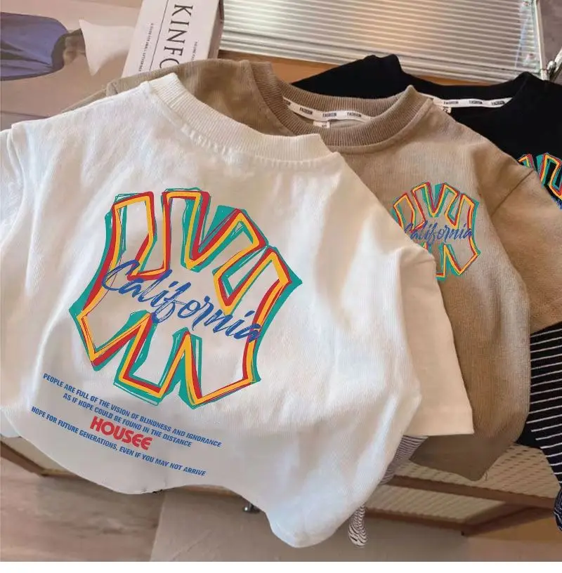 2026 Boys T-Shirt Long Sleeve Cotton California Print — feature 1