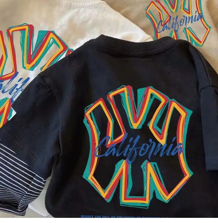 2026 Boys T-Shirt Long Sleeve Cotton California Print — feature 2