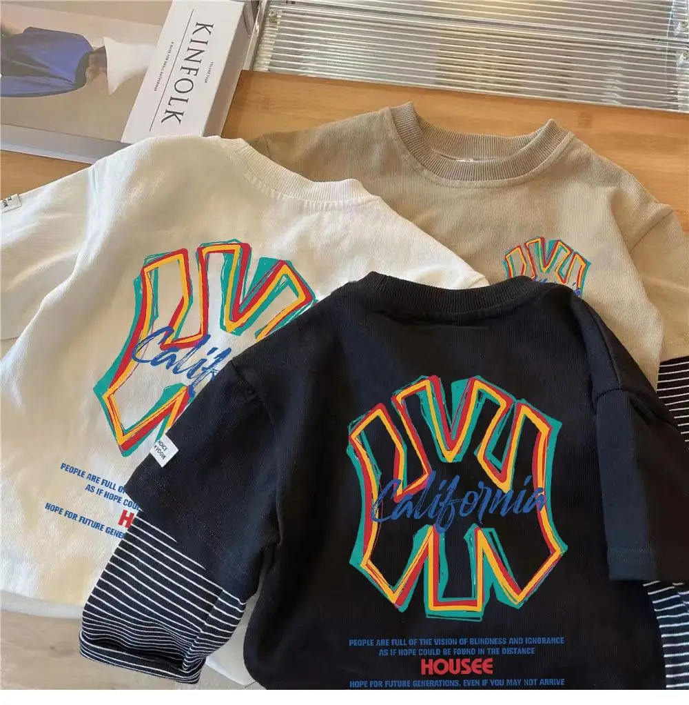 2026 Boys T-Shirt Long Sleeve Cotton California Print — feature 6
