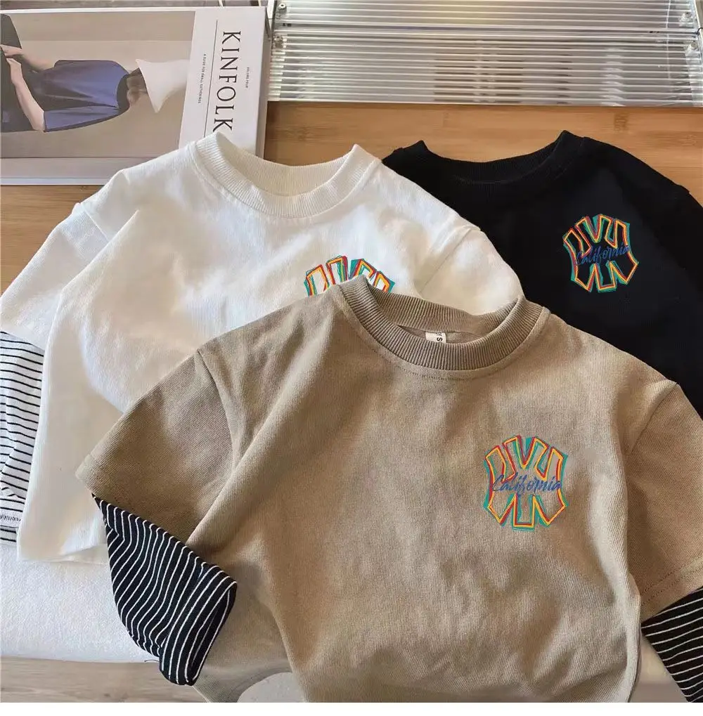 2026 Boys T-Shirt Long Sleeve Cotton California Print — feature 7
