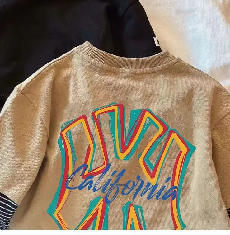 2026 Boys T-Shirt Long Sleeve Cotton California Print — feature 8