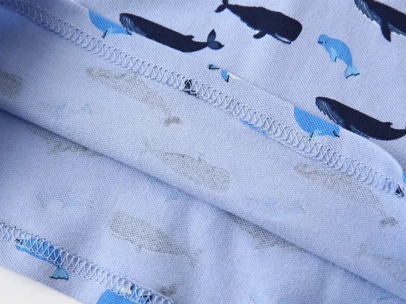 Kids Boys Cotton Polo Shirt Blue Whale Print 2026 β feature 10