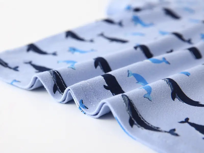 Kids Boys Cotton Polo Shirt Blue Whale Print 2026 β feature 12