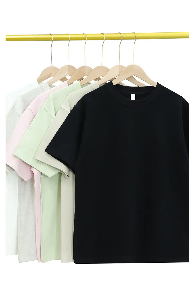 Men's Light Pink Cotton T-Shirt 330g — feature 6