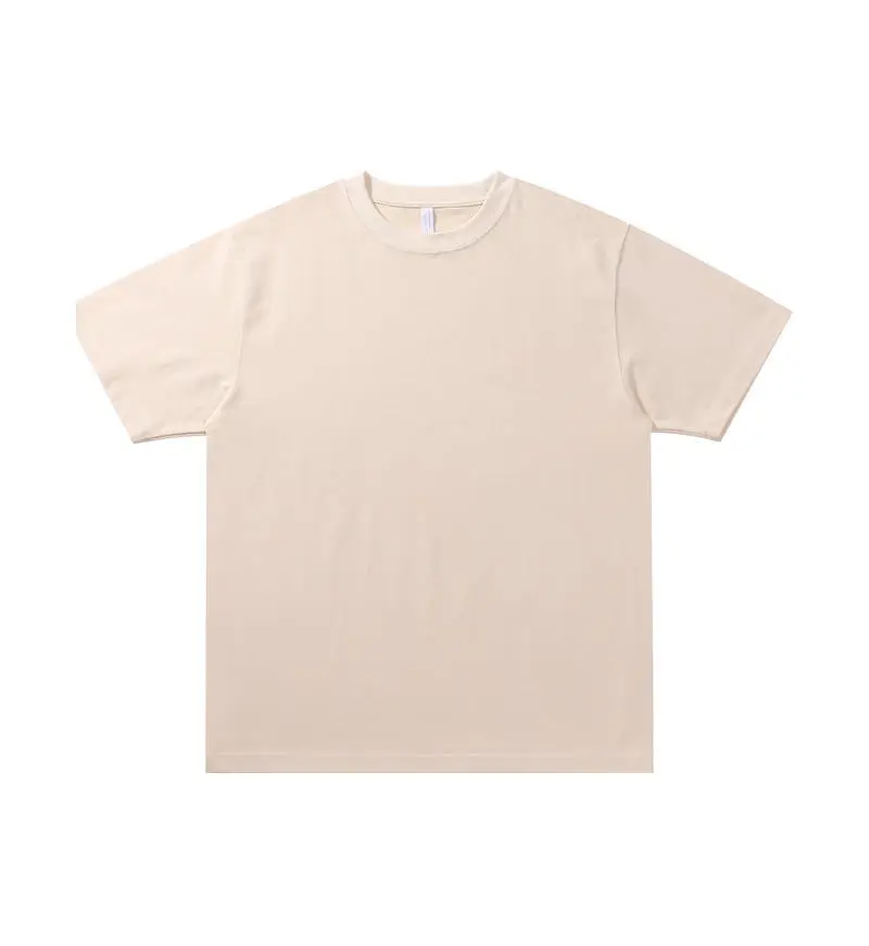 Men's Light Pink Cotton T-Shirt 330g - Image 9