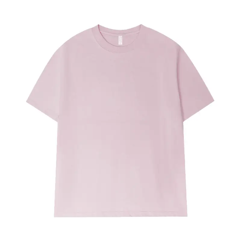 Men's Light Pink Cotton T-Shirt 330g - Image 4