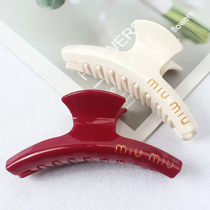 Oversized Japanese Hair Grip Clip with MIU Design - Image 6