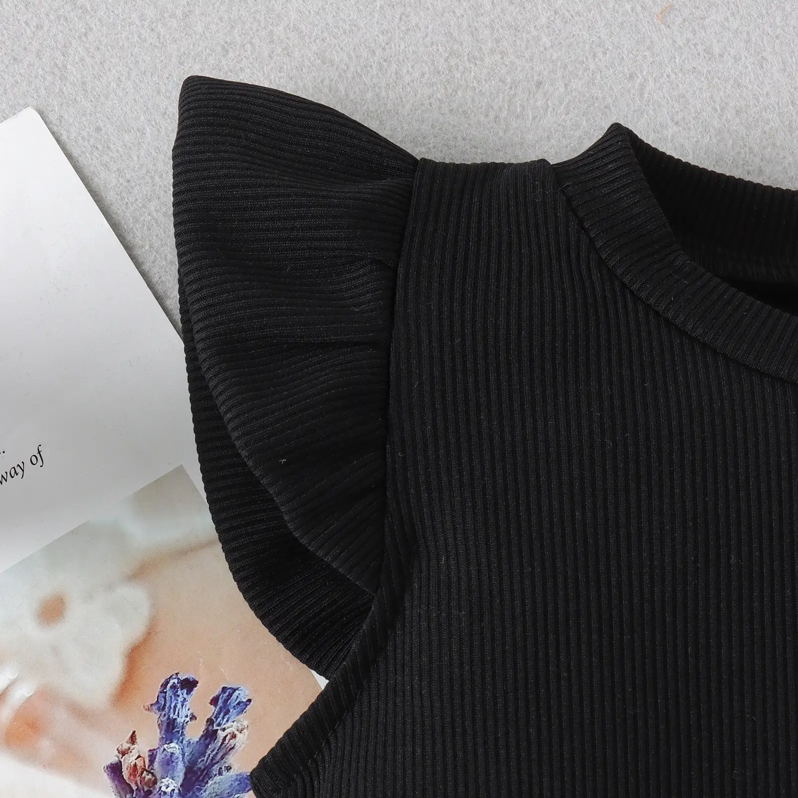 Silver Skirted Girls Summer Top with Belt Set — feature 6