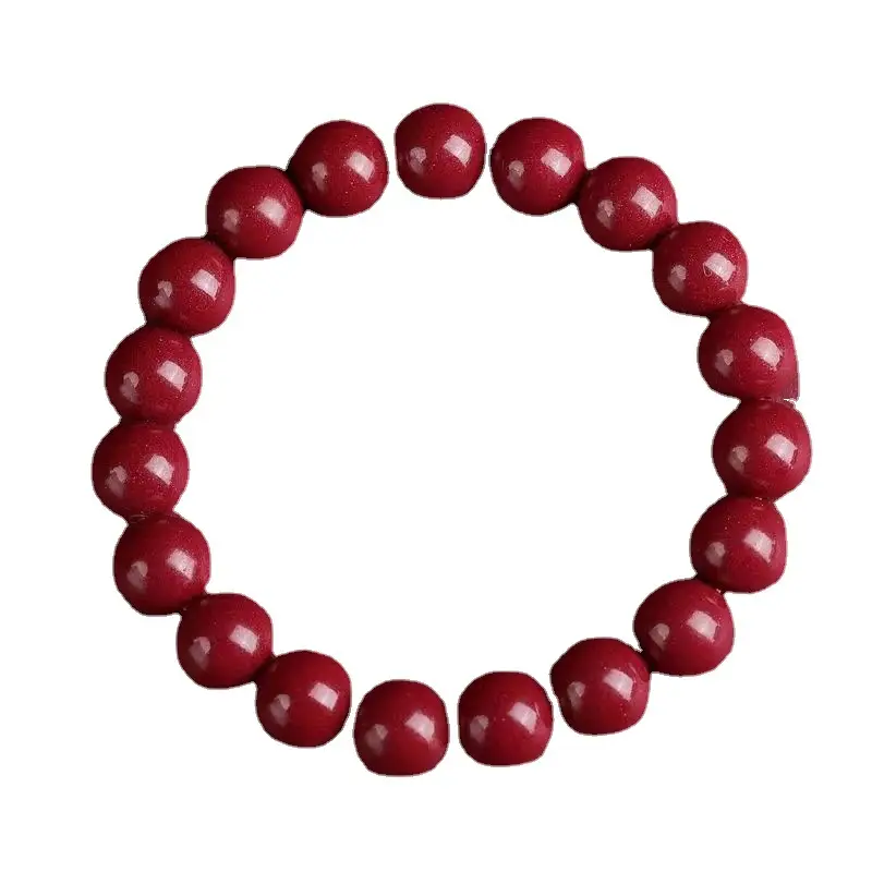 Purple Cinnabar Bracelet for Men Women High Content Gold Sand