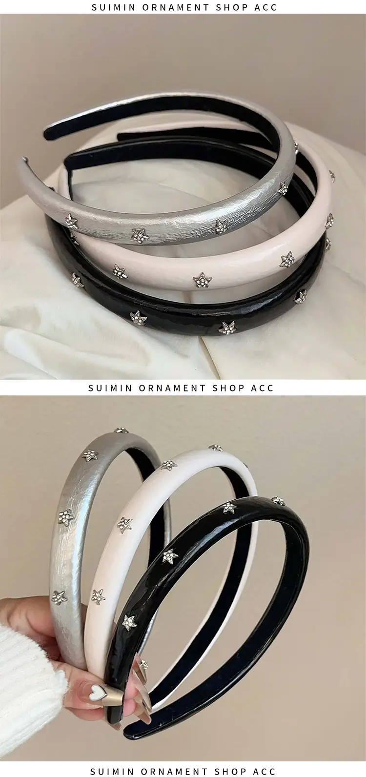 Women Face Wash Headband with Star Design — feature 3