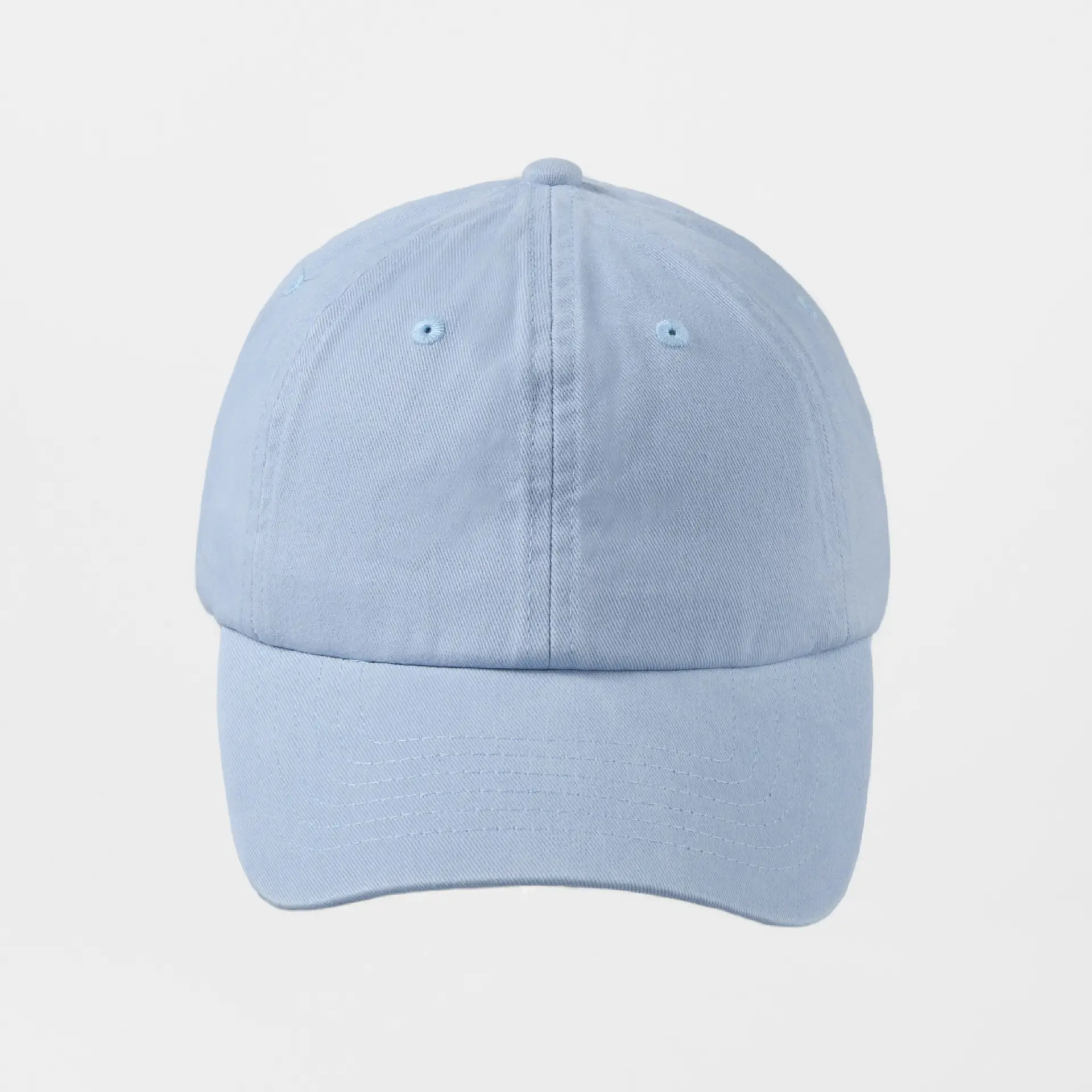 Sunshade 6-Panel Baseball Cap Washed Brushed Cotton Large Brim - Image 19