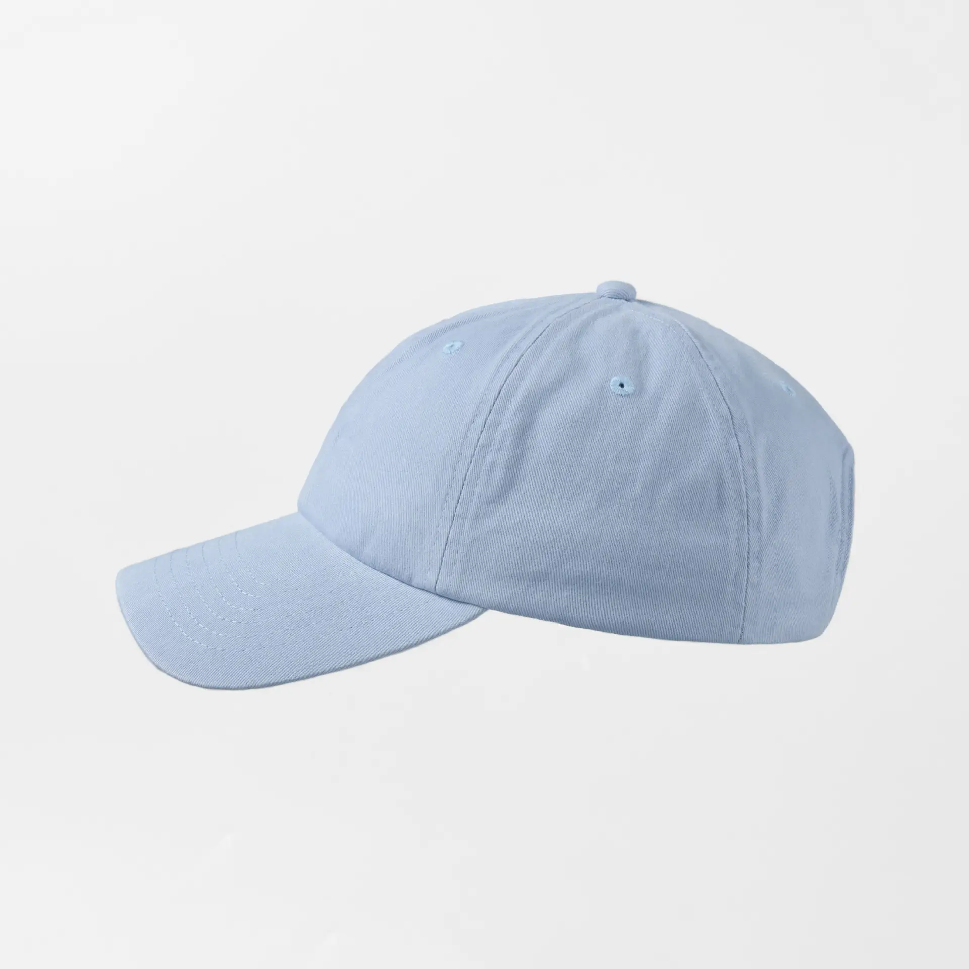 Sunshade 6-Panel Baseball Cap Washed Brushed Cotton Large Brim - Image 20