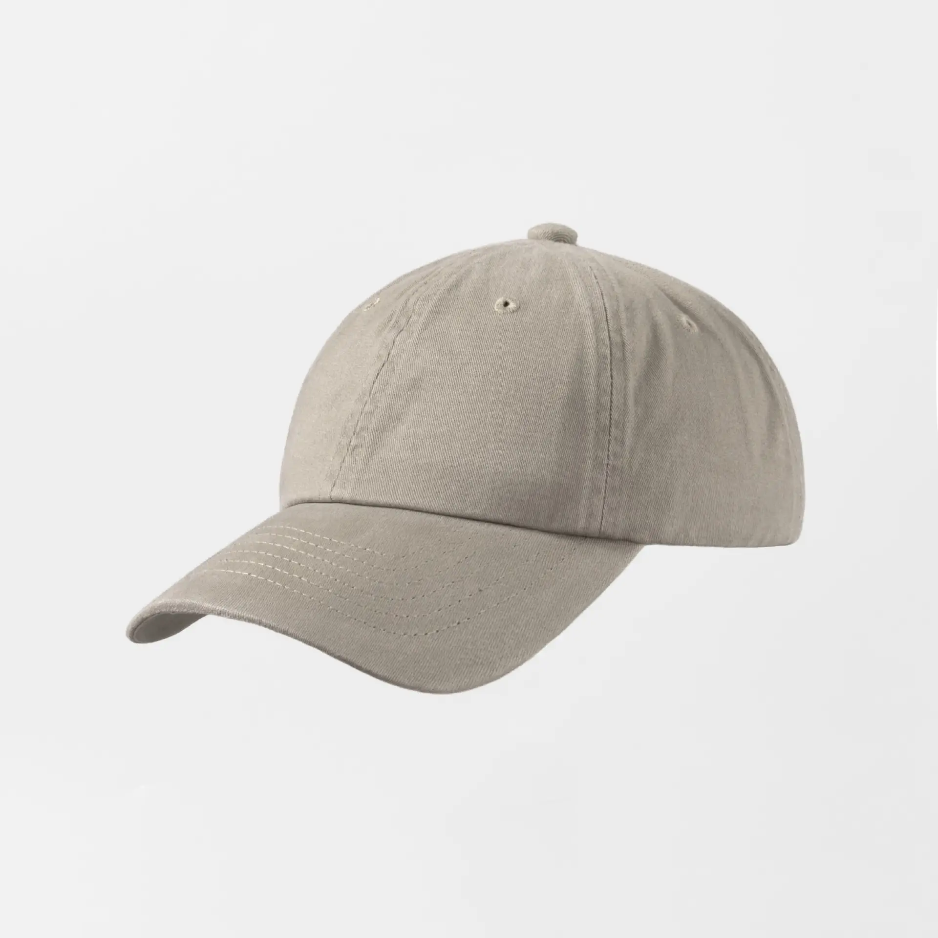 Sunshade 6-Panel Baseball Cap Washed Brushed Cotton Large Brim - Image 11