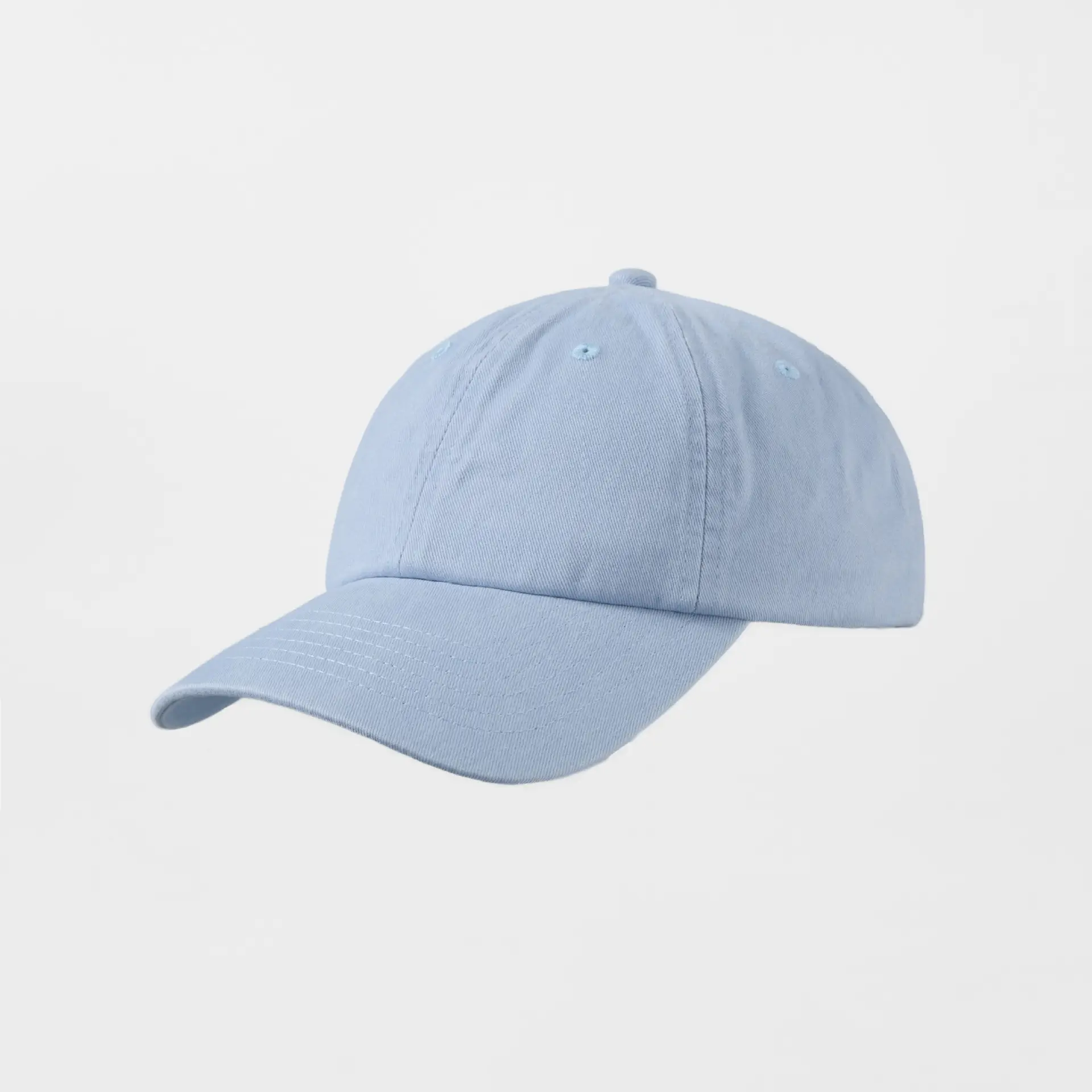 Sunshade 6-Panel Baseball Cap Washed Brushed Cotton Large Brim - Image 4