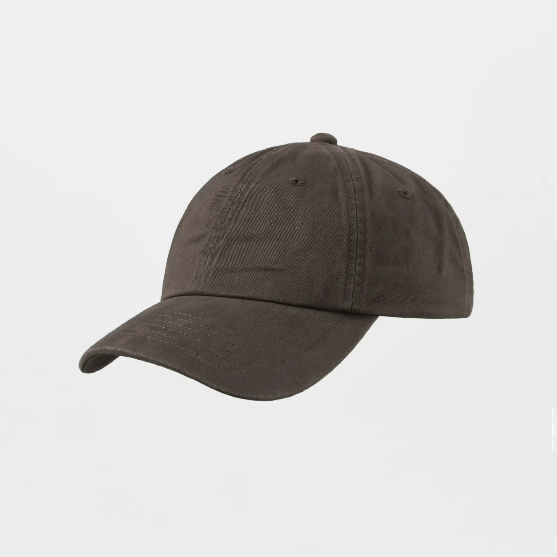 Sunshade 6-Panel Baseball Cap Washed Brushed Cotton Large Brim - Image 5