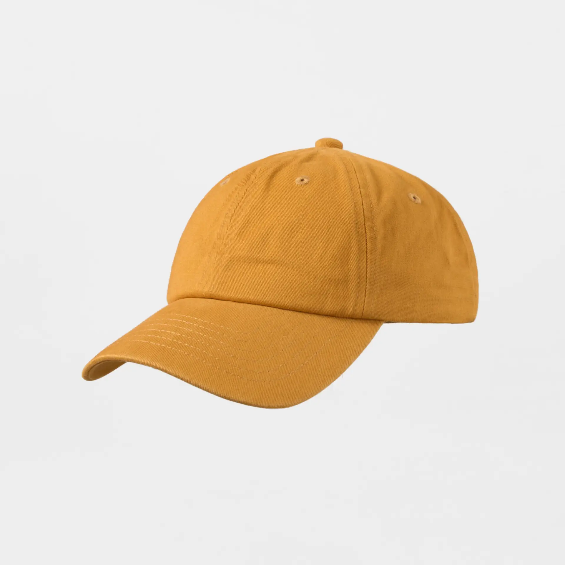 Sunshade 6-Panel Baseball Cap Washed Brushed Cotton Large Brim - Image 6