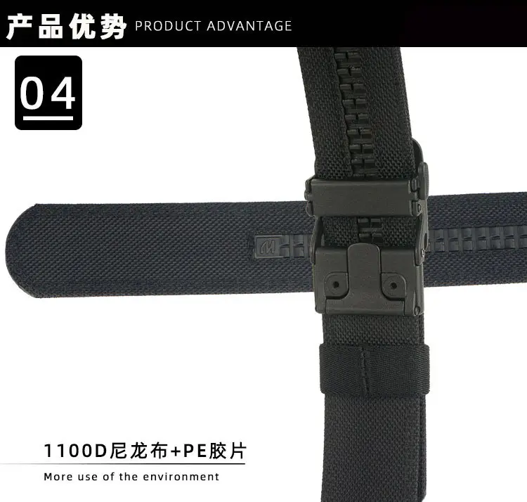 TUSHI 3.8CM Double Layer Nylon Belt for Men — feature 10