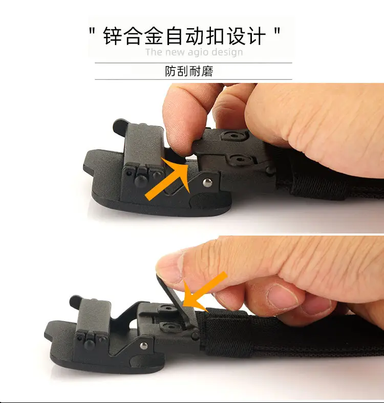 TUSHI 3.8CM Double Layer Nylon Belt for Men — feature 12