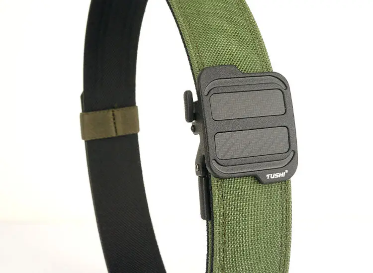 TUSHI 3.8CM Double Layer Nylon Belt for Men — feature 21