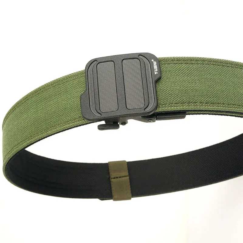 TUSHI 3.8CM Double Layer Nylon Belt for Men - Image 2